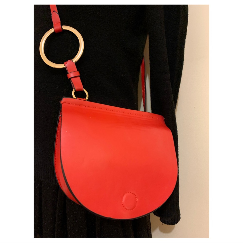 Red crossbody bag